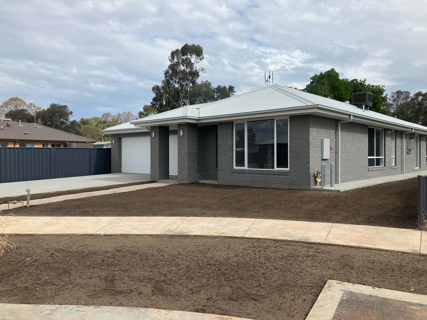 Completed site preparation and formed driveway at a new brick home near Benalla